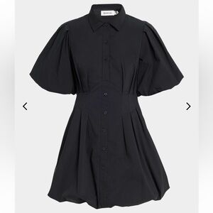 Jonathan Simkhai Black Puff Sleeve Blouse